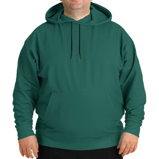Dark Muted Blue-Green Hoodie PLUS (BG-MU-DA) - Man Front PLUS