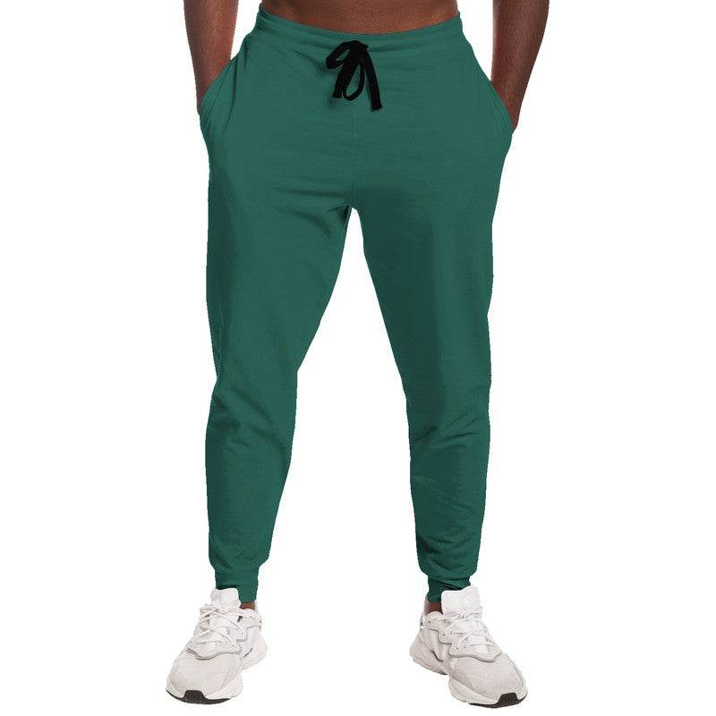 Dark Muted Blue-Green Joggers (BG-MU-DA) - Man Front