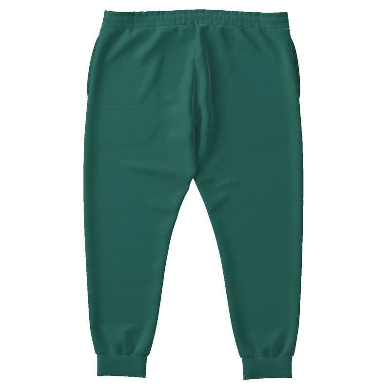 Dark Muted Blue-Green Joggers PLUS (BG-MU-DA) - Back PLUS
