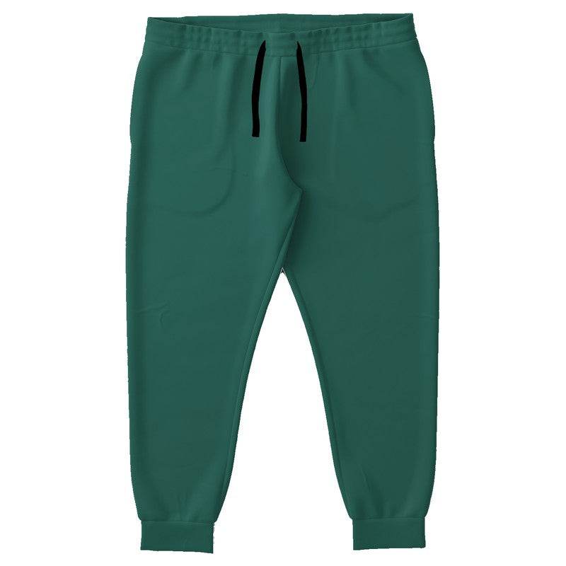 Dark Muted Blue-Green Joggers PLUS (BG-MU-DA) - Front PLUS