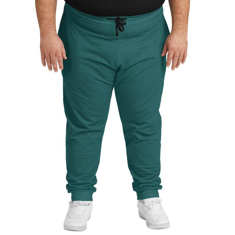 Dark Muted Blue-Green Joggers PLUS (CBG2-MU-DA) - Man Front PLUS