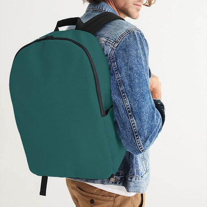 Dark Muted Blue-Green Waterproof Backpack (CBG2-MU-DA) - Man CloseUp