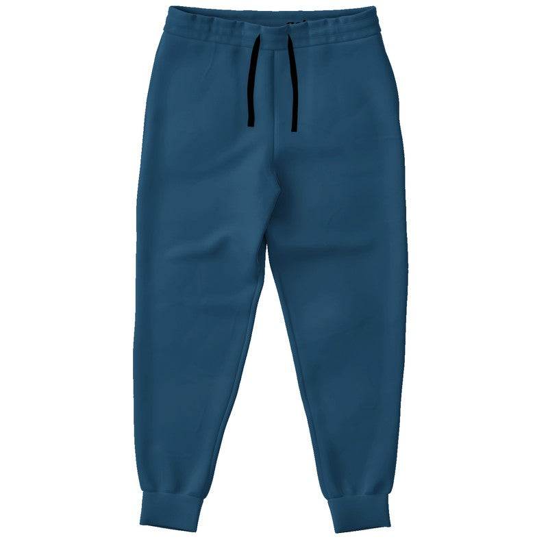 Dark Muted Blue Joggers (B-MU-DA) - Front