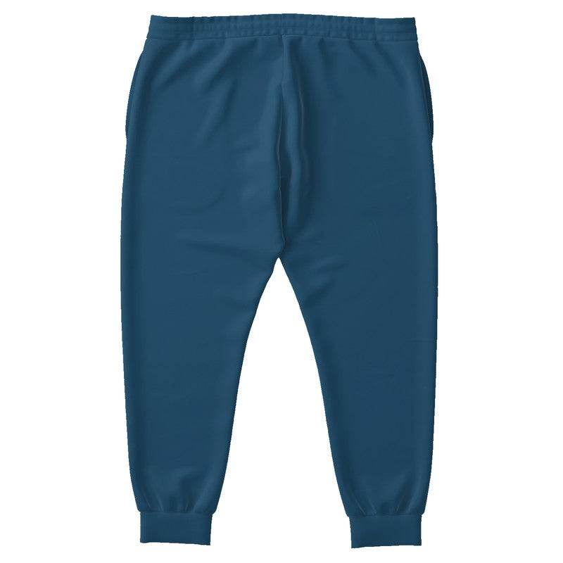Dark Muted Blue Joggers PLUS (B-MU-DA) - Back PLUS