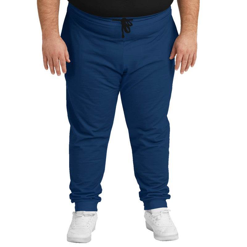 Dark Muted Blue Joggers PLUS (IB2-MU-DA) - Man Front PLUS