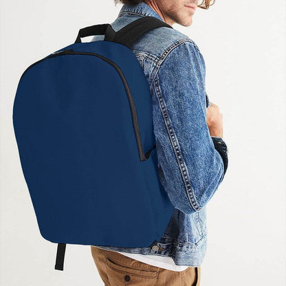Dark Muted Blue Waterproof Backpack (IB2-MU-DA) - Man CloseUp