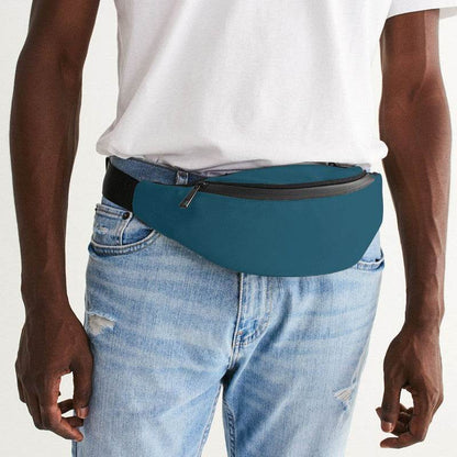 Dark Muted Cyan Belt Bag (BC2-MU-DA) - Man Front CloseUp
