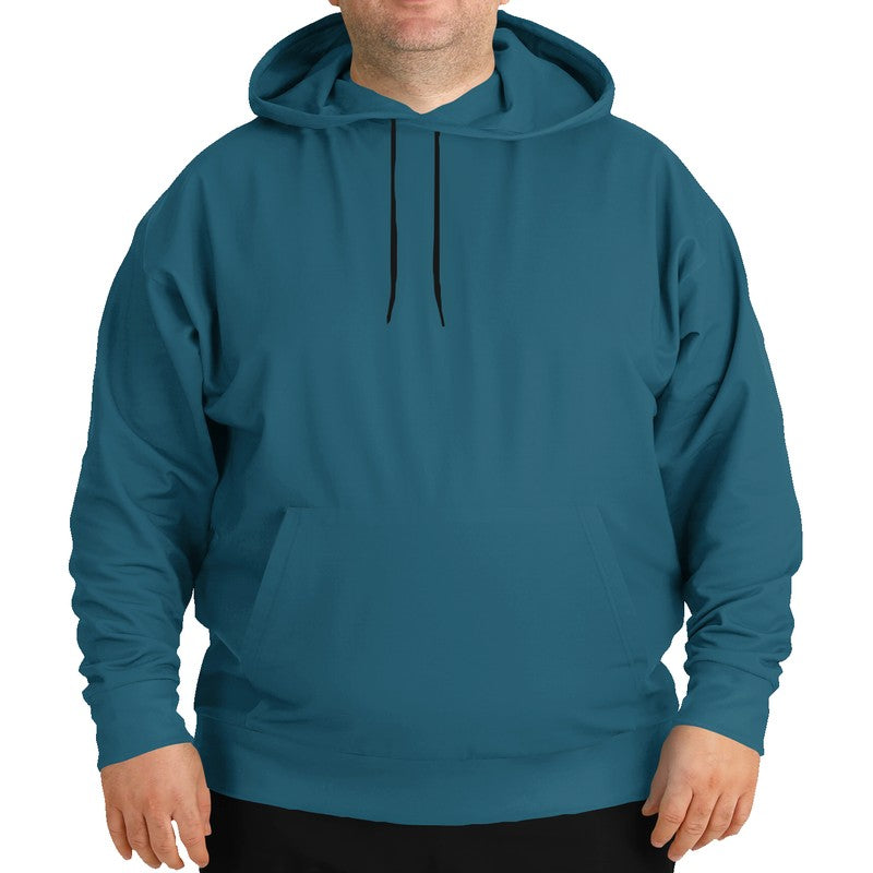 Dark Muted Cyan Hoodie PLUS (BC2-MU-DA) - Man Front PLUS
