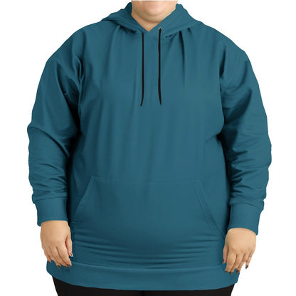 Dark Muted Cyan Hoodie PLUS (BC2-MU-DA) - Woman Front PLUS