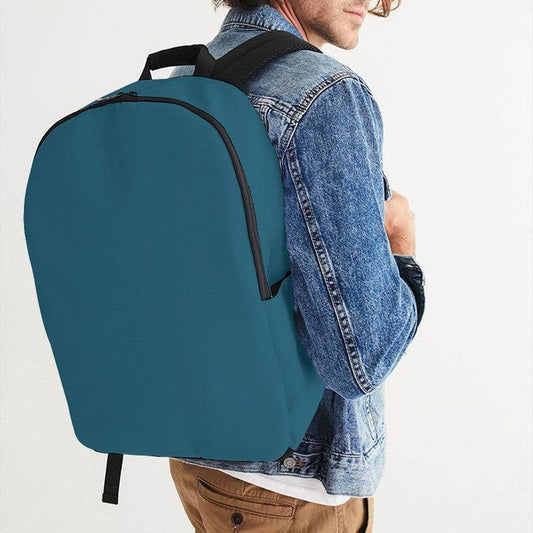 Dark Muted Cyan Waterproof Backpack (BC2-MU-DA) - Man CloseUp