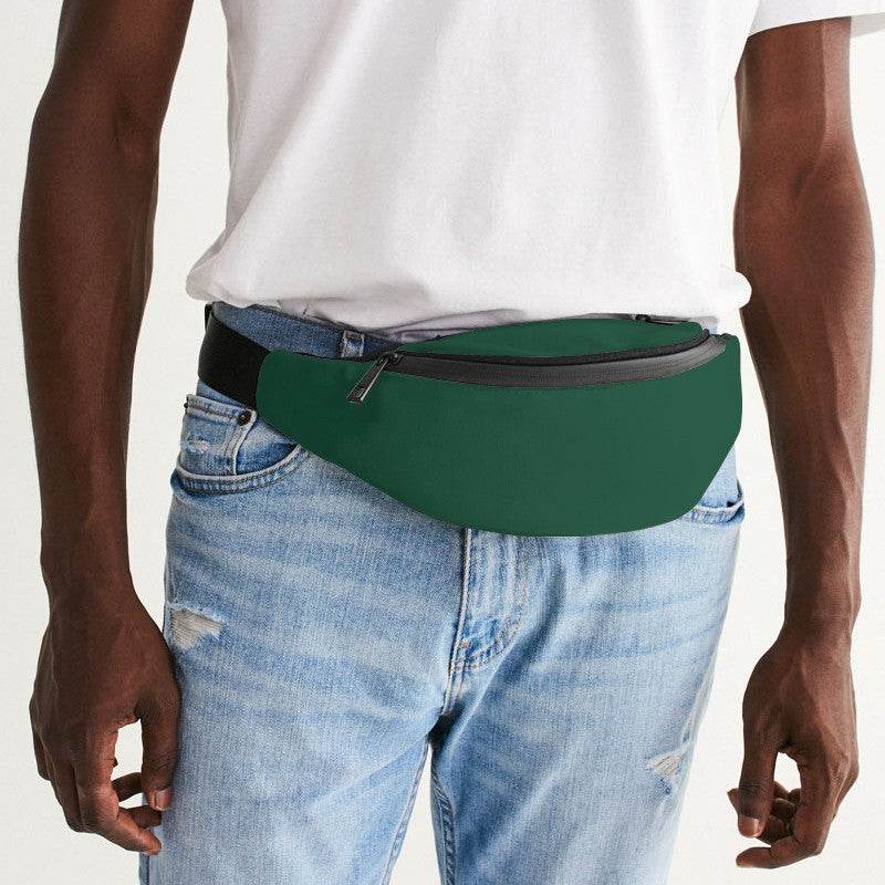 Dark Muted Green Belt Bag (BGG2-MU-DA) - Man Front CloseUp