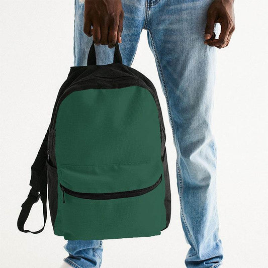 Dark Muted Green Canvas Backpack (BGG2-MU-DA) - Man Holding
