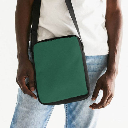 Dark Muted Green Messenger Pouch (BGG2-MU-DA) - Man Front CloseUp
