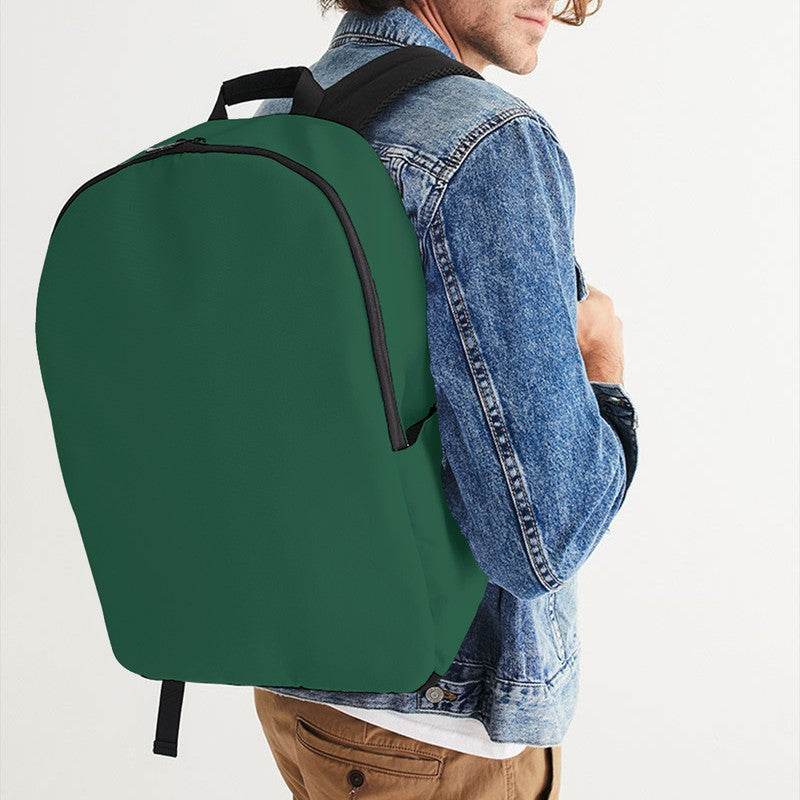 Dark Muted Green Waterproof Backpack (BGG2-MU-DA) - Man CloseUp