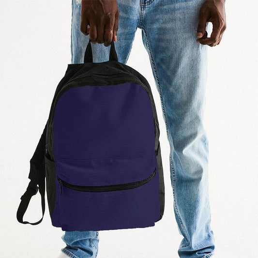Dark Muted Indigo Canvas Backpack (PUI2-MU-DA) - Man Holding
