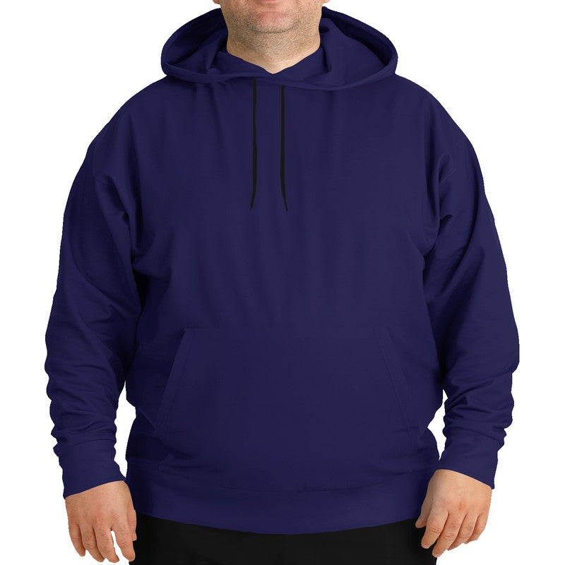 Dark Muted Indigo Hoodie PLUS (PUI2-MU-DA) - Man Front PLUS