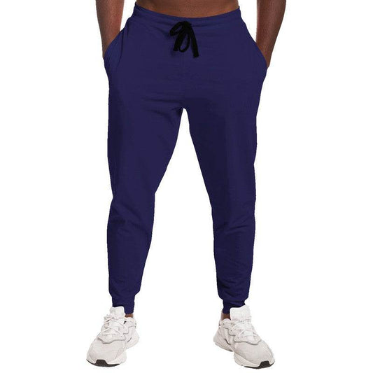 Dark Muted Indigo Joggers (PUI2-MU-DA) - Man Front