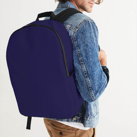 Dark Muted Indigo Waterproof Backpack (PUI2-MU-DA) - Man CloseUp