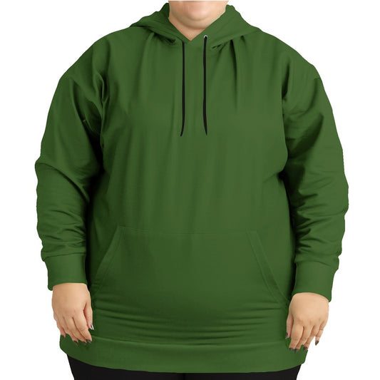 Dark Muted Lime Hoodie PLUS (GL2-MU-DA) - Woman Front PLUS