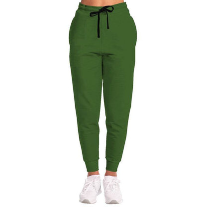 Dark Muted Lime Joggers (GL2-MU-DA) - Woman Front