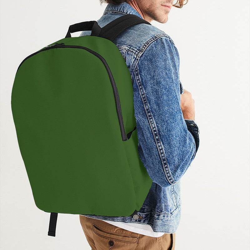 Dark Muted Lime Waterproof Backpack (GL2-MU-DA) - Man CloseUp