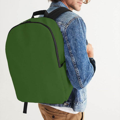Dark Muted Lime Waterproof Backpack (GL2-MU-DA) - Man CloseUp