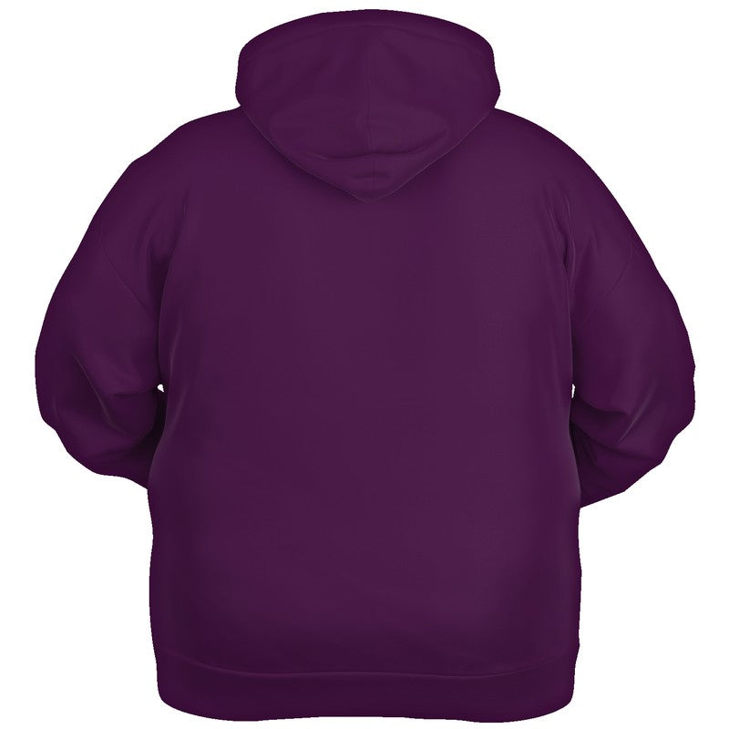 Dark Muted Magenta Hoodie PLUS (M-MU-DA) - Ghost Back PLUS