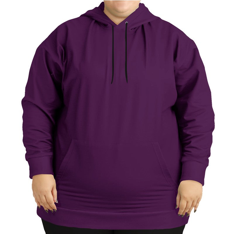 Dark Muted Magenta Hoodie PLUS (M-MU-DA) - Woman Front PLUS
