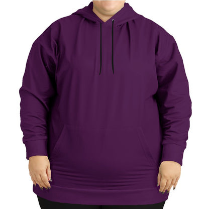 Dark Muted Magenta Hoodie PLUS (M-MU-DA) - Woman Front PLUS