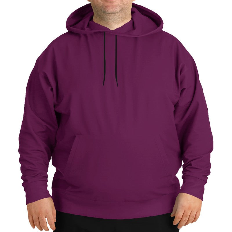 Dark Muted Magenta Hoodie PLUS (PIM2-MU-DA) - Man Front PLUS