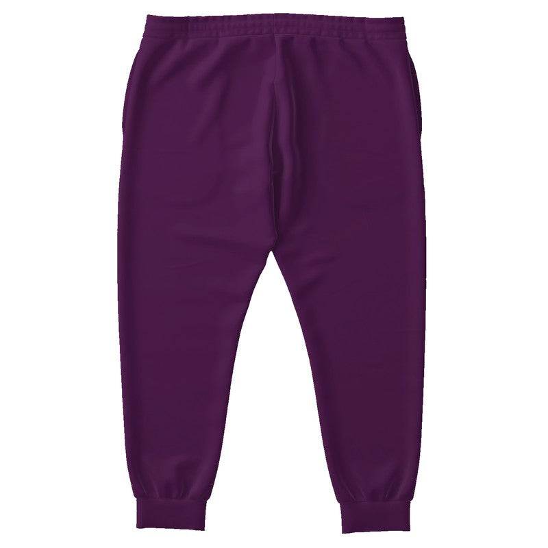 Dark Muted Magenta Joggers PLUS (M-MU-DA) - Back PLUS