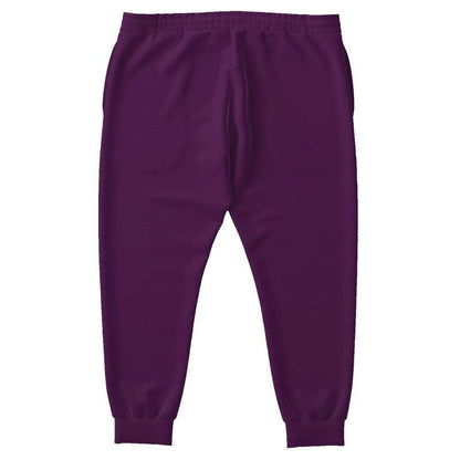 Dark Muted Magenta Joggers PLUS (M-MU-DA) - Back PLUS