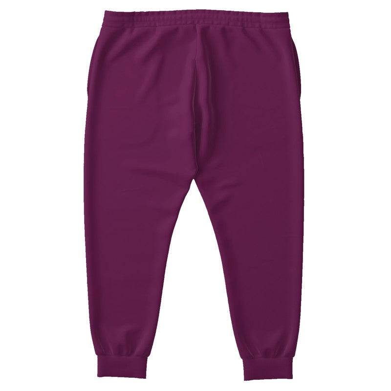 Dark Muted Magenta Joggers PLUS (PIM2-MU-DA) - Back PLUS