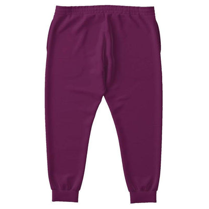 Dark Muted Magenta Joggers PLUS (PIM2-MU-DA) - Back PLUS