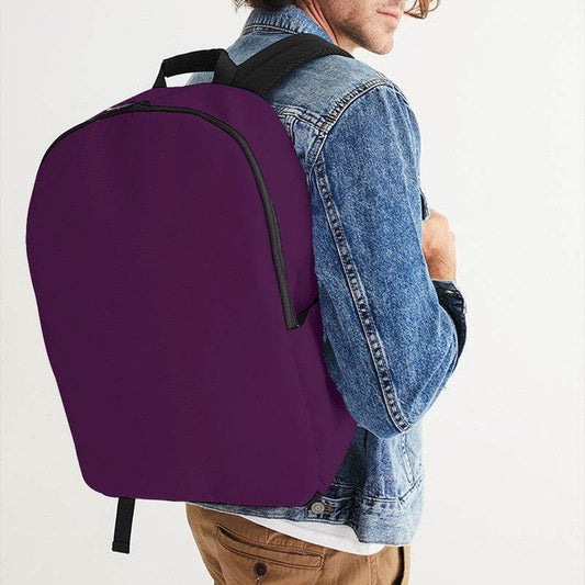 Dark Muted Magenta Waterproof Backpack (M-MU-DA) - Man CloseUp