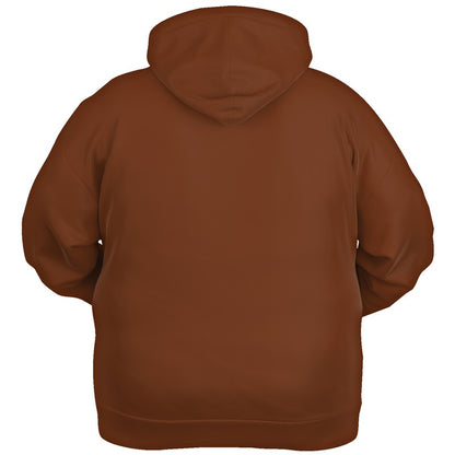 Dark Muted Orange Hoodie PLUS (OR2-MU-DA) - Ghost Back PLUS