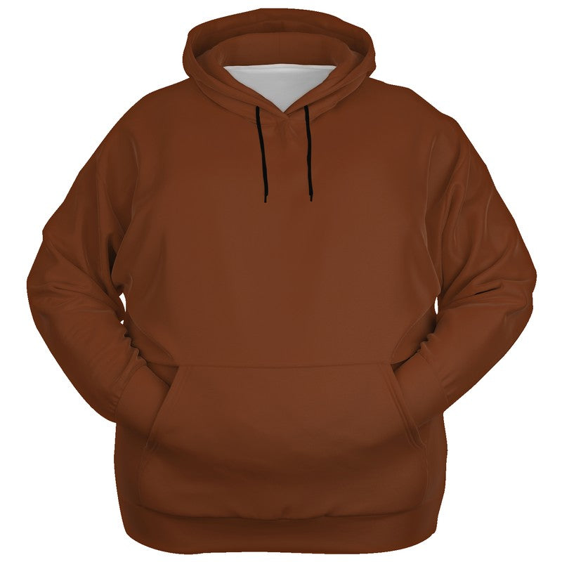Dark Muted Orange Hoodie PLUS (OR2-MU-DA) - Ghost Front PLUS