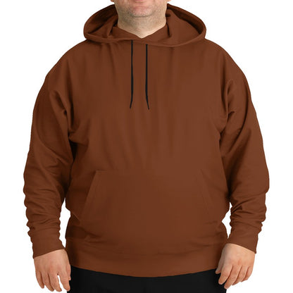 Dark Muted Orange Hoodie PLUS (OR2-MU-DA) - Man Front PLUS