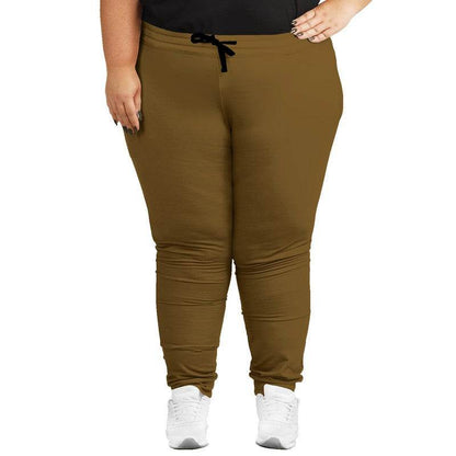 Dark Muted Orange Joggers PLUS (YO2-MU-DA) - Woman Front PLUS