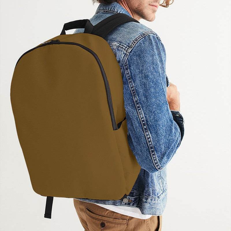Dark Muted Orange Waterproof Backpack (YO2-MU-DA) - Man CloseUp