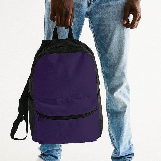 Dark Muted Purple Canvas Backpack (PU-MU-DA) - Man Holding