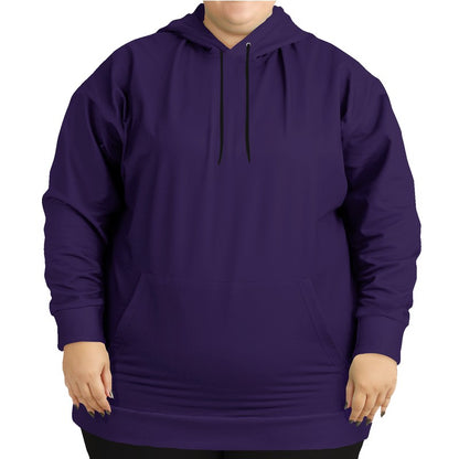 Dark Muted Purple Hoodie PLUS (PU-MU-DA) - Woman Front PLUS