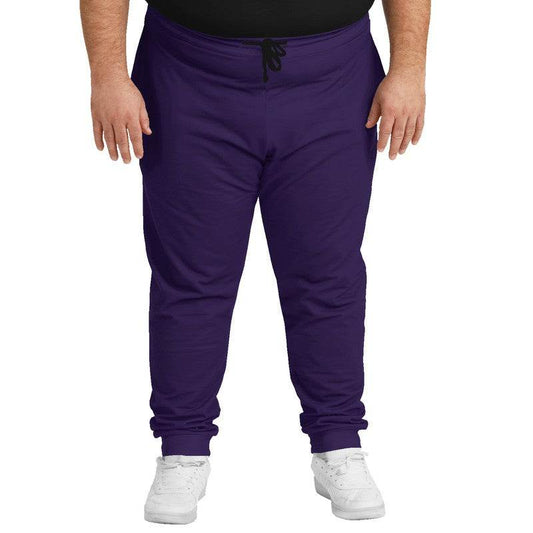 Dark Muted Purple Joggers PLUS (PU-MU-DA) - Man Front PLUS