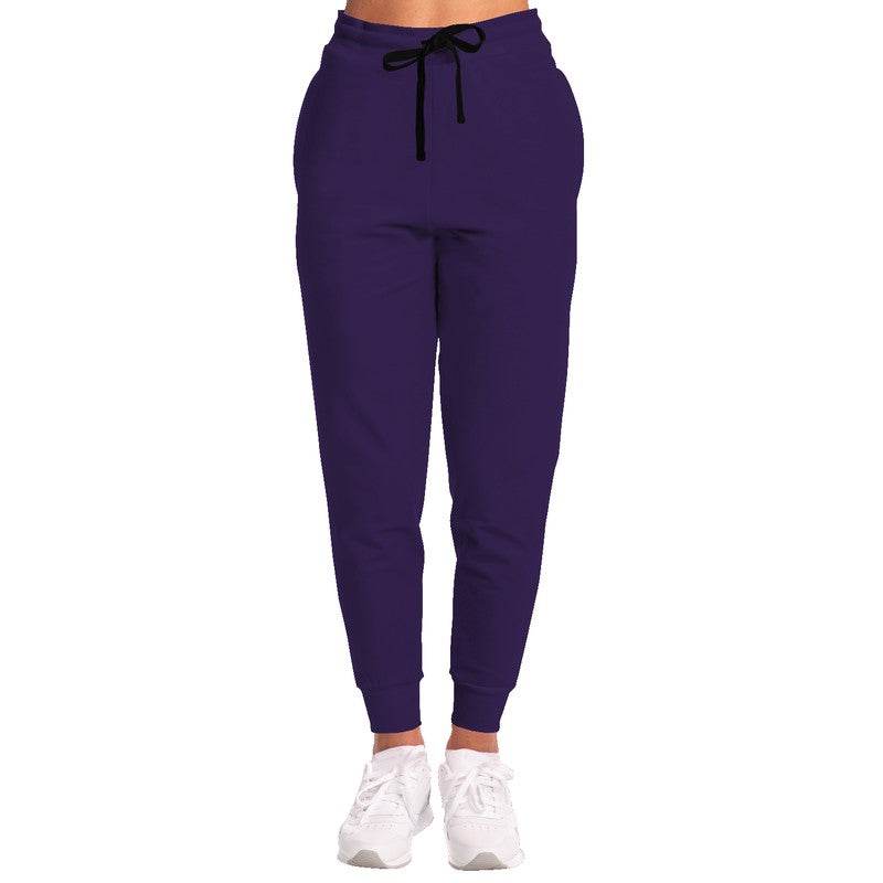 Dark Muted Purple Joggers (PU-MU-DA) - Woman Front