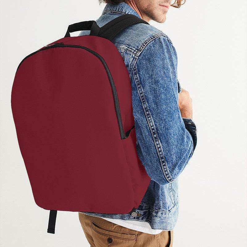 Dark Muted Red Waterproof Backpack (RPI2-MU-DA) - Man CloseUp