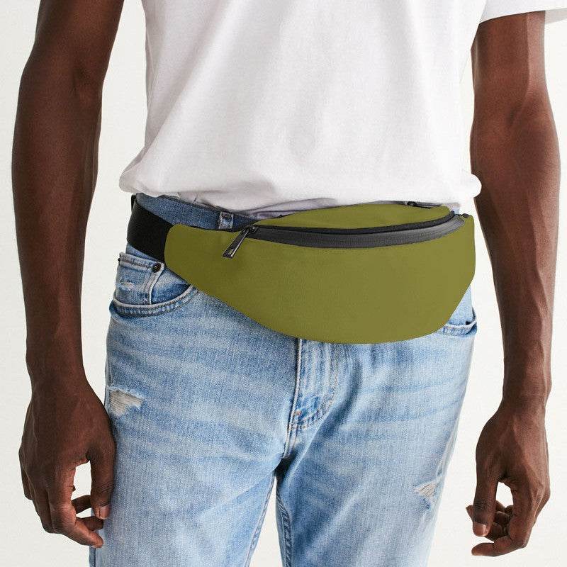 Dark Muted Yellow Belt Bag (LY2-MU-DA) - Man Front CloseUp
