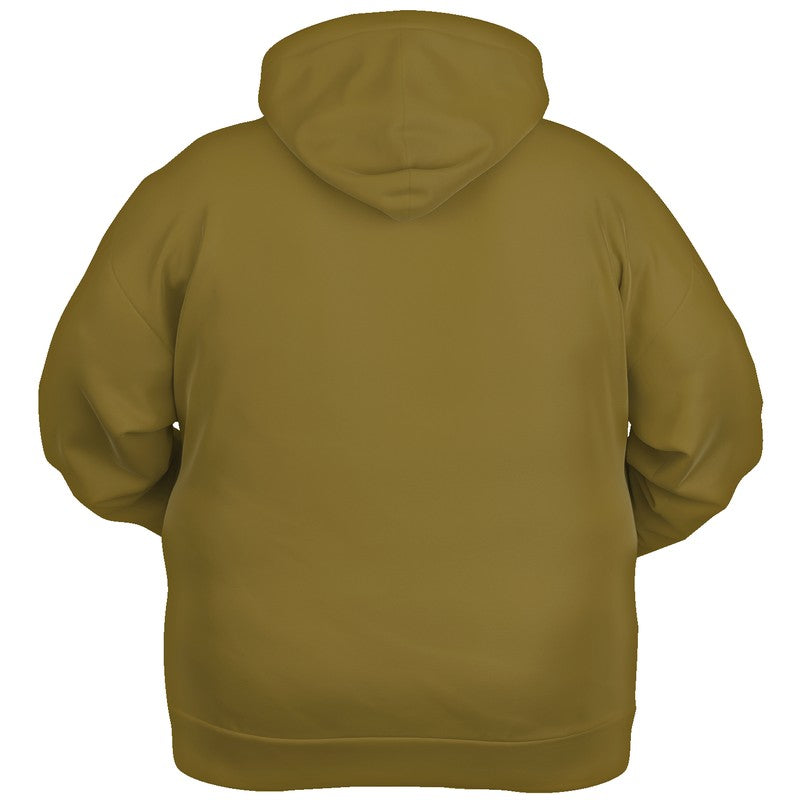 Dark Muted Yellow Hoodie PLUS (Y-MU-DA) - Ghost Back PLUS