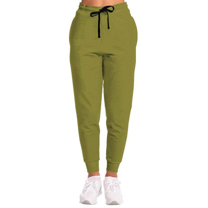 Dark Muted Yellow Joggers (LY2-MU-DA) - Woman Front