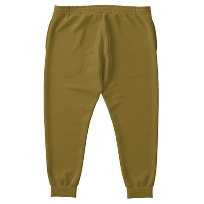 Dark Muted Yellow Joggers PLUS (Y-MU-DA) - Back PLUS