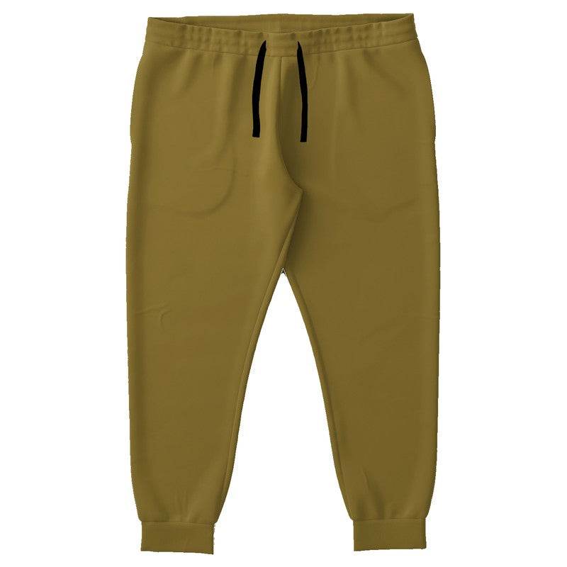 Dark Muted Yellow Joggers PLUS (Y-MU-DA) - Front PLUS